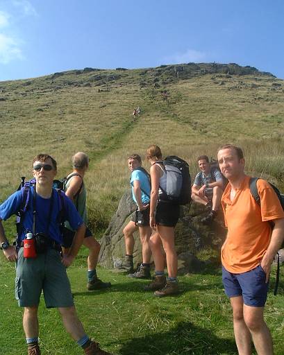 teggs-038.jpg - Bottom of Shutlingsloe. People compare aching knees.