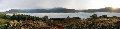 Panorama.jpg - Low cloud seen from Loughrigg.