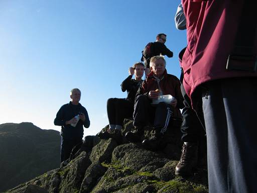 13_03-2.jpg - Others at the top of Jacks' rake - time for my birthday cake.