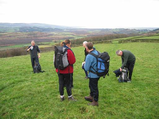 12_41-1.jpg - Muddy as we leave Broughton. Still at least it is not raining and there are views - better than the scouting walk the week before.