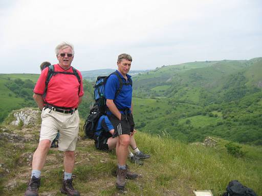 14_12-1.jpg - Brian, Steve and Dave on top of Thor's Cave.