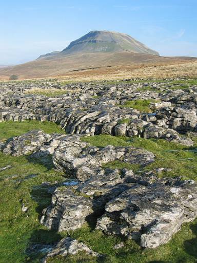 12_09-2.jpg - Pen-y-ghent. It was icy as I climbed Pen-y-ghent, but this has thawed and I have a crisp day, with blue skies and excellent views.