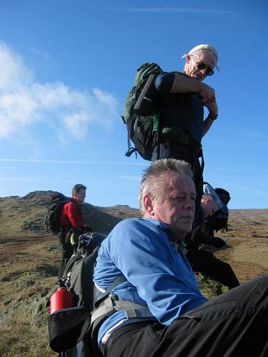 12_32-2.jpg - Looking towards Ullscarf from above Nab Crags. This is a jacket removal and drinks stop.