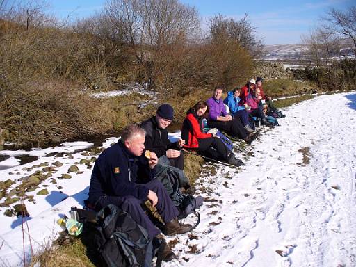 12_26-1.jpg - Lunch overlooking Marsett Beck. Mich seems well into his sandwiches.