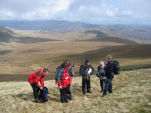 13_48-1.jpg - After Buckbarrow and Whitfell the visibility improves to give these views over to the Dunnerdale and Coniston fells.