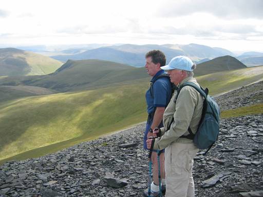 12_57-1.JPG - Brian and Dave with Lonscale Fell in the background