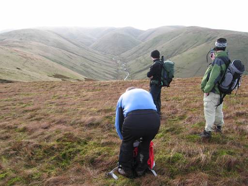 13_30-1.jpg - A-party pause with views over to the Calf.