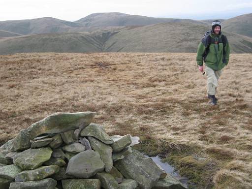 15_17-2.jpg - Steve reached Randygill Top. Views over to Hazellgill Knott.