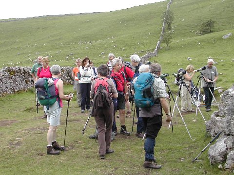 DSCN8811.JPG - C-party ready for serious Peregrine watching