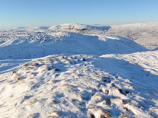 13_41-1.jpg - The three peaks in snow - Ingleborough, Pen-y-Ghent and Whernside