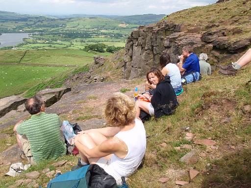 11_31-1.jpg - Lunch stop on the edge of Comns Moss. Views to Combs reservoir.