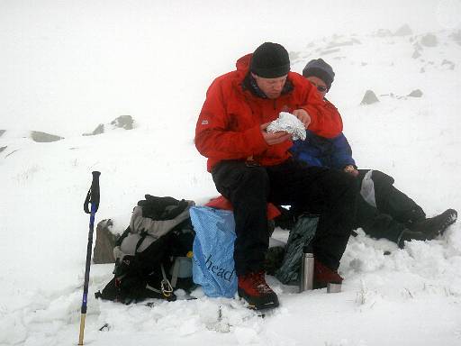 12_45-2.jpg - Mark and Dave at a chilly lunch stop