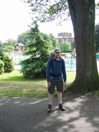 16_03-2.jpg - Not much to photograph - we've reached Carlisle. We walked with the three farmers who we have seen occasionally since Green Carts Farm for most of the way.