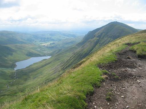 12_08-1.jpg - Approaching Ill Bell, looking over Kentmere reservoir.