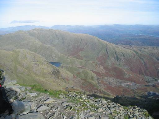 13_50-1.jpg - Looking to Levers Water and Wetherlam. I started up climbing Wetherlam from Wetherlam Edge - a great, slightly scrambly, way up.