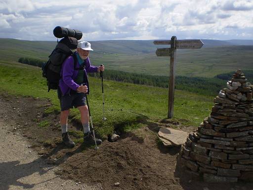 09_12-1.jpg - David at the junction of the Pennine Way and Dales Way