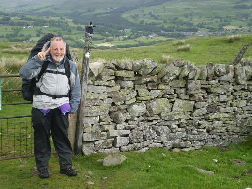 09_29-1.jpg - David poses with a lost glove near Middleton in Teesdale