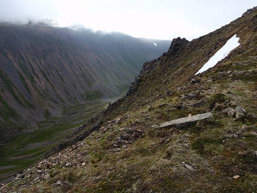 07_04-1.jpg - Starting the climb into cloud while moving up Coire Gorm