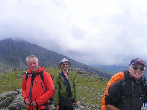 14_53-1.jpg - Phil, Richard and Paul on the summit of Lingmell.