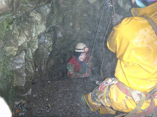 14_45-1.jpg - Chloe going down Carlswark Cavern