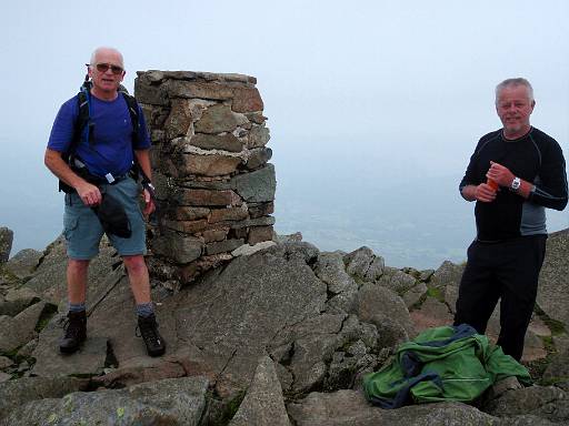 14_31-1.jpg - Paul and Phil on summit of Moel Siabod